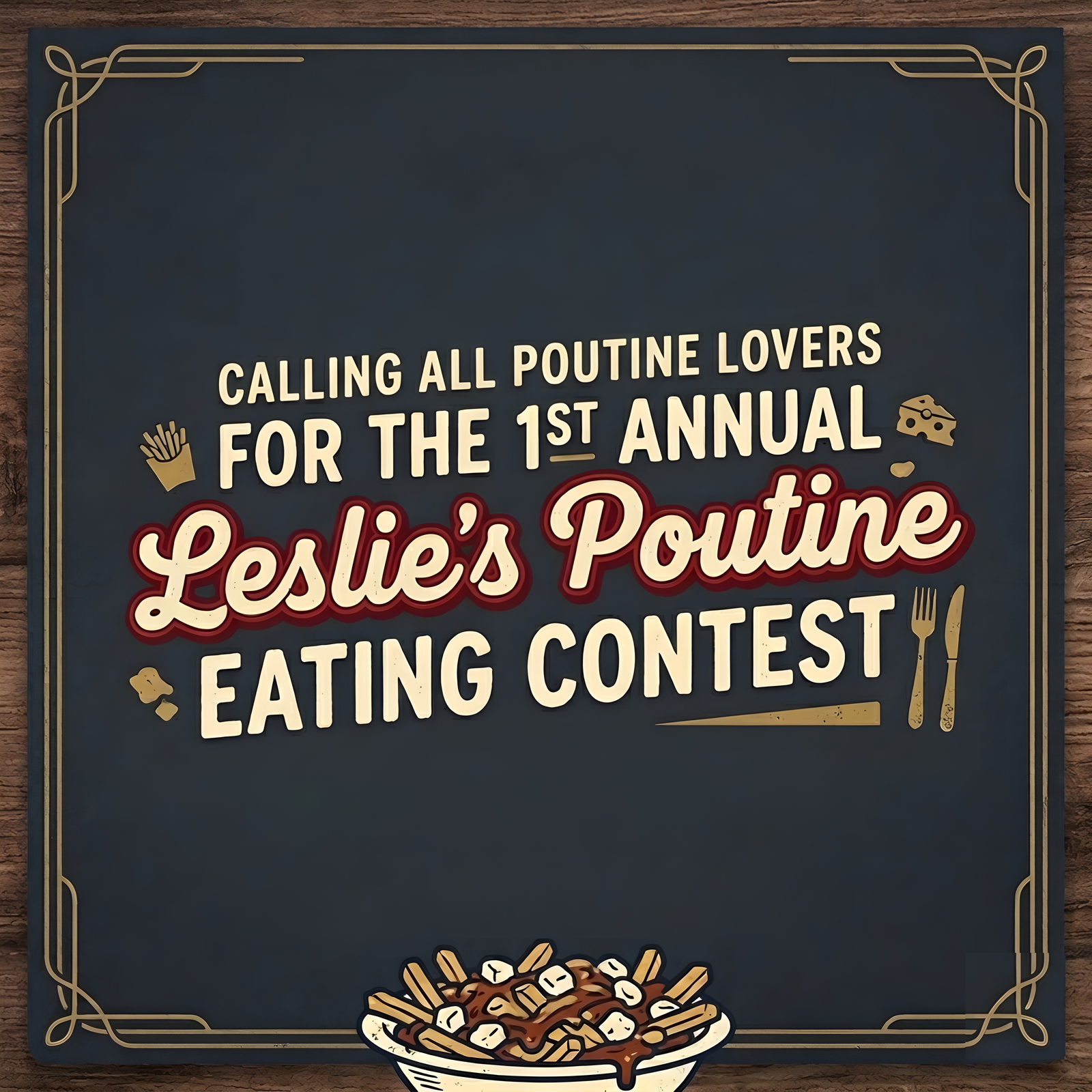 Poutine Eating Contest